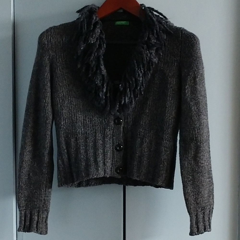 Fuzzy Cardigan United Colors Of Benetton M Crop